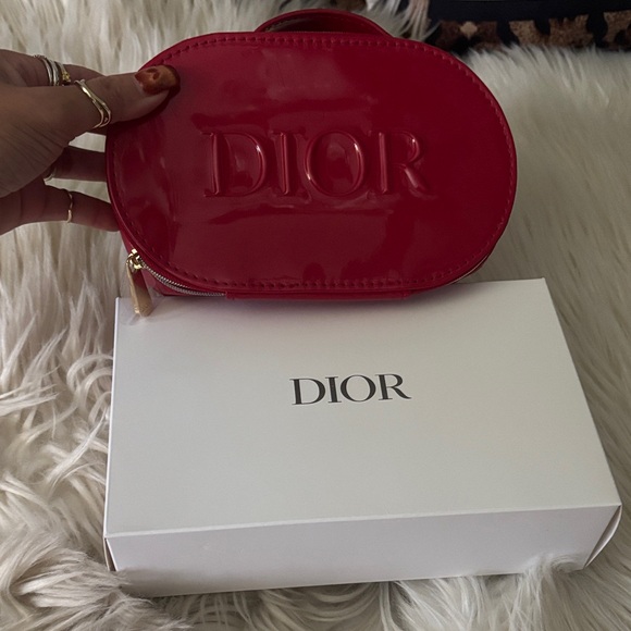 Dior Glossy Red Cosmetic Case! New! - Picture 10 of 10